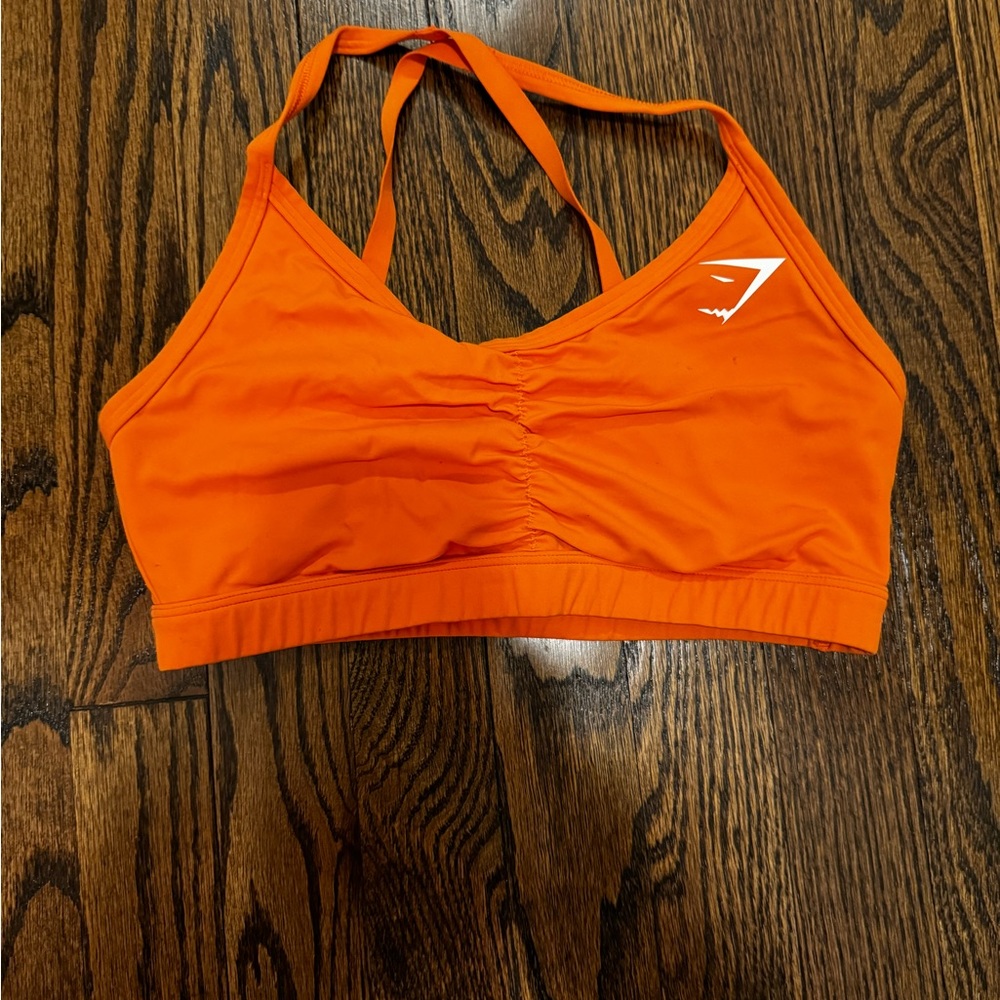 Orange Gymshark Sports Bra